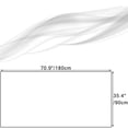 thumbnail image 2 of GZHJMY Women Girls Long Silk Scarf, White Solid Color Summer Lightweight Shawl, Outdoor Floral Large Wrap 71X35 Inch, 2 of 5