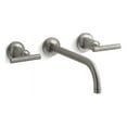 thumbnail image 4 of Kohler  9 in. Purist Wall-Mount Bathroom Sink Faucet Trim with 90 deg Angle Spout & Lever Handles, 4 of 7
