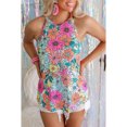 thumbnail image 3 of Top con cuello halter,Camiseta sin mangas con estampado de cuello halter para mujer Top de verano para mujer Eleva tu experiencia, 3 of 6