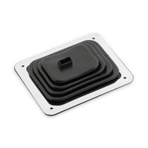 Mr Gasket Black Rubber Manual Transmission Shift Boot with Chrome Plated Steel Ring