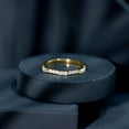 thumbnail image 6 of Rosec Jewels Certified Moissanite Semi Eternity Ring (0.6 CT, D-VS1 Quality, Rosec Jewels), 18K Yellow Gold, US 6.50, 6 of 8