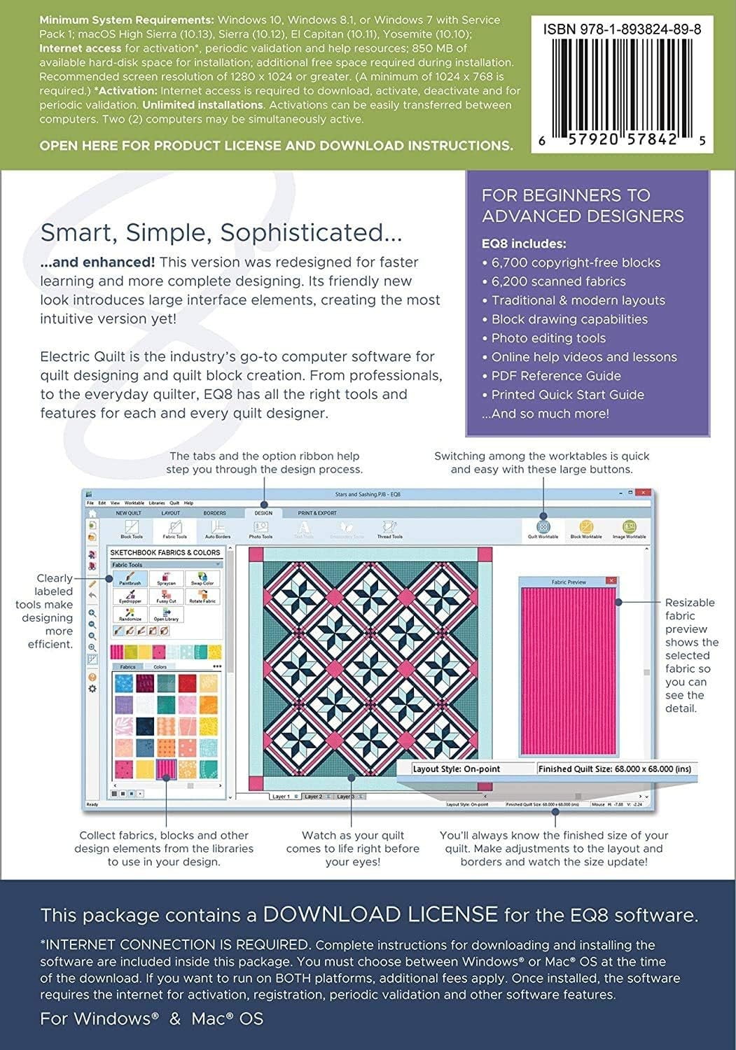 Electric Quilt A-0008EQ - Electric Quilt is the industrys go-to computer software for quilt designing