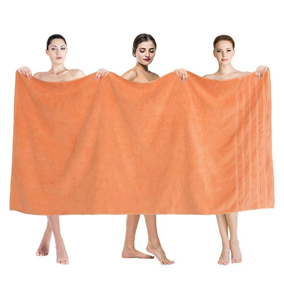 American Soft Linen 100% Genuine Turkish Cotton Large Jumbo Bath Towel 35x70 Premium & Luxury Towels - Malibu Peach