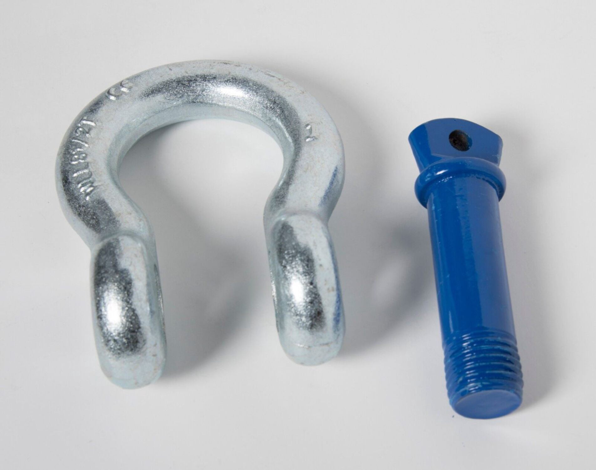 1" D Ring Bow Shackle Screw w Blue Pin Clevis Rigging Jeep Towing 8.5Ton 18500lb