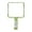 style1, variant on RAGUPEL Hand Mirrors with Handle,Square Mirror Face 6.3"*3.5"*0.2" Small Mirror,Painted Canvas-Inspired Pattern Handheld Mirror,Style1