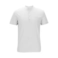thumbnail image 5 of CAIVO Polo Shirts Men Button Up Short Sleeve Shirts Fashion Casual Business Work With Pocket Lapel Solid Color Classic Fit Golf Tops For Vacation , XXXL, 5 of 5