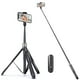 thumbnail image 1 of Trípode para selfies ATUMTEK 65 con control remoto Bluetooth, color negro, 1 of 9