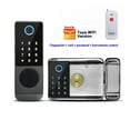 thumbnail image 2 of Door Lock, Tuya Finrprint Lock Outdoor Waterproof TTLock App Rfid Card Digital Password Keyless Electronic Smart Door Lock ,Easy to Install, 2 of 8