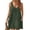28# Army Green, variant on Womens Casual Sun Summer Dresses Swiss Polka Dot Beach Cover Up V Neck Tank Dress with Pockets Blue S