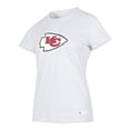 thumbnail image 2 of NFL Playera Aficionado Básica Kansas City Chiefs Blanco para Mujer, Talla Grande, 2 of 5