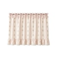 thumbnail image 3 of Stove Oven Decorative Dust Curtain, Lace Kitchen Curtains, Farmhouse Valance, Floral Curtains, 31X22 in Vintage Pink Floral Striped Ruffle Oven Skirt with Bow Knot Tabs and Eyelet, 3 of 7