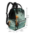 thumbnail image 2 of Daiia Paper Fox Crow Fantasy Large Capacity Baby Bag Waterproof Stylish Diaper Bag Mummy Backpack Adjustable Straps Diaper BagBaby Essentials Bag, 2 of 6
