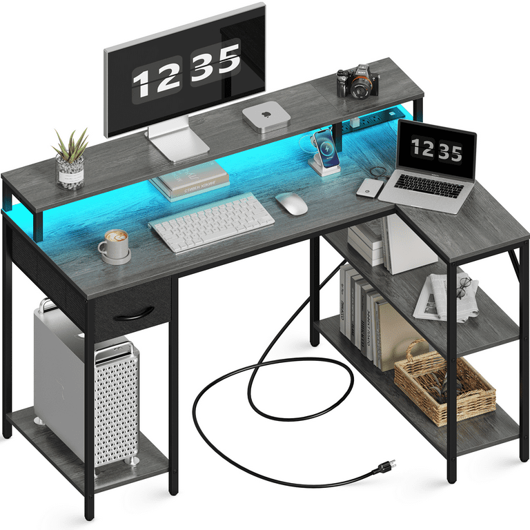 Quartz Corner Gaming Desk