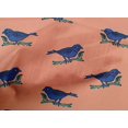thumbnail image 4 of oneOone Organic Cotton Voile Fabric Branch & Bird Block Printed Craft Fabric BTY 42 Inch Wide, 4 of 4