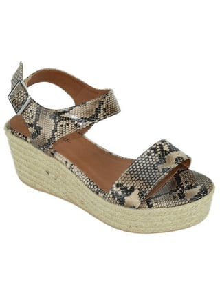 City classified hotsell leopard wedges