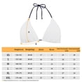 thumbnail image 5 of HELLHERO Orange Floral Print Ladies Bikini Set, Two Piece Lightweight Swimwear Halter Triangle Top with Tie Side Bottoms Bathing Suit for Beach, 5 of 5