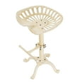 thumbnail image 7 of Sungmor Cast Iron Tractor Seat Bar Stool, 26 to 32 Inch Adjustable Height Counter Chair, 1 Count, White, 7 of 7