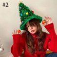thumbnail image 3 of 2025 Ins Gorro de árbol de Navidad Tocado navideño Tocado para niñas Disfraz de fiesta de Navidad Horquilla navideña Suministros de decoración de Año Nuevo, 3 of 5