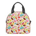 thumbnail image 2 of Goofa Color Donut Pattern Lunch Bag ,Insulated Lunch Box, Small Leakproof Cooler Food Lunch Containers Reusable High Capacity Lunch Tote Bags, 2 of 8