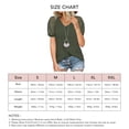 thumbnail image 1 of Camiseta De Punto Informal, Camiseta De Punto Con Cuello En V De Algodón Suave Para Mujer, Manga Abullonada De Color Puro Para Ir De Compras Cergrey Verde S, 1 of 5