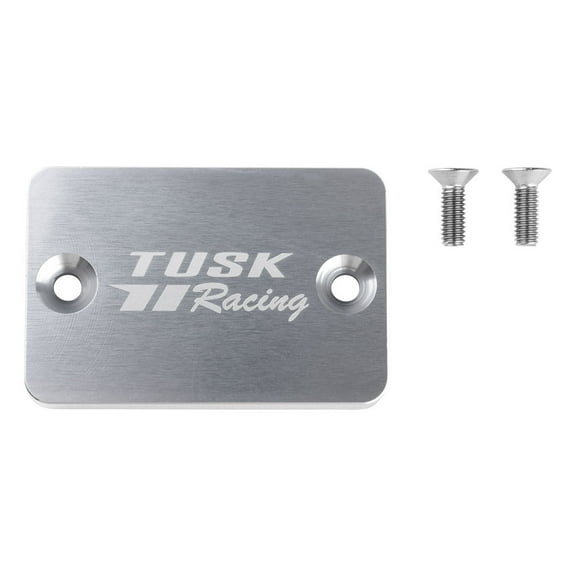 Tusk Anodized Front Brake Reservoir Cap Silver For Yamaha RAPTOR 700R 2013-2025