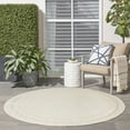 thumbnail image 4 of Nourison Essentials Indoor/Outdoor Ivory Gold 4' x Round Area Rug (4 Round), 4 of 9