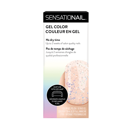 SensatioNail Gel Nail Polish (Glitter), Shattered Glass, 0.25 fl oz