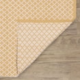 thumbnail image 4 of Trellis Gold Handwoven Indoor/Outdoor Rug, 2'6" x 8' Runner, 4 of 6