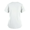 thumbnail image 2 of Lolmot St. Patrick's Day Womens Plus Size Scrubs Tops Workwear V-Neck Short Sleeve Don't Pinch the Nurse Print Nursing Uniform Scrubs Shirts with Pockets, 2 of 4
