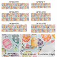 thumbnail image 3 of Valance for Windows,Spring Easter Colorful Eggs Valances Curtain Rod Pocket Valance for Kitchen Bedroom Living Room Bathroom,Watercolor Flower on Teal Short Curtains Window Treatment 54x18in, 3 of 9