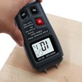 thumbnail image 1 of Probador de humedad de madera (con batería de 9v) Pantalla LCD digital de 2 pines y 4 modos, Precisión: Detector de humedad de madera del 0,5 % para cartón de papel de le?a 0~99,9 % W LingWen 8390606666796, 1 of 1