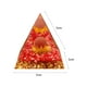 thumbnail image 2 of Flor de pirámide de cristal natural del chakra de piedra curativa Reiki Decoración del hogar, 2 of 5