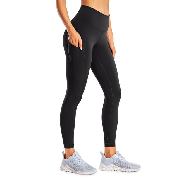 CRZ YOGA Women's Naked Feeling High Waisted Yoga Pants with Side Pockets  Workout Leggings - 25 Inches - Walmart.com