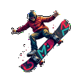 thumbnail image 6 of Dynamic Snowboarding Stickers, Waterproof Snowboarding Sticker for Water Bottle Laptop Phone Cases Planner Skateboard Luggage Helmet Party Favor Decor, Ideal for Adults Teens Teacher Rewards, 6 of 9