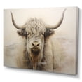 thumbnail image 2 of Designart "Minimalistic Beige Yak Art" Yaks Wall Art Prints, 2 of 7