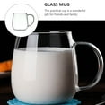 thumbnail image 2 of Youliang 500ml Clear Glass Mug Drinking Cup with Handle for Beverage Coffee Tea, 2 of 5