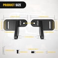 thumbnail image 2 of Nilight Light Mounting Bracket Hood Cowl Mount Brackets for Front A-Pillar Auxiliary Offroad LED Work Pods Lights on Jeep Wrangler JL JLU Gladiator JT 2018 2019 2020 2021 2022 2023 2024 2025, Black, 2 of 8