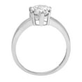 thumbnail image 2 of 1.5 ct Pear Cut Moissanite Solitaire 18K White Gold Womens Engagement Ring, 2 of 5