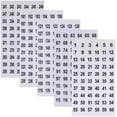 thumbnail image 2 of 15 Sheets 1 to 300 Small Round Clear Consecutive Number Stickers Self Adhesive Labels Inventory Storage Stickers for Organizing Nail Polish Bottles Office Classroom Supplies, 2 of 5