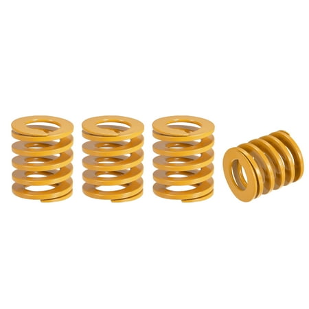 

Die Spring 4 Pack 30mm OD 30mm Long Spiral Stamping Light Load Compression Die Springs Yellow