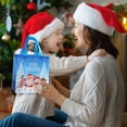 thumbnail image 4 of Lssam Christmas Treat Bags Non-Woven Reusable Small Gift Wrapping Tote Bags with Carrying Handles for Holiday Cookie Exchange Party Favors and Gifts 1-Pack, 4 of 9