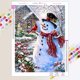 thumbnail image 1 of Pintura de diamante artesanal, ambiente de vacaciones de mosaico de punto de cruz, enano de Santa Claus animado, decoración del hogar, regalo pensativo para Navidad, 1 of 4