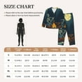 thumbnail image 4 of Vsdgher Moonlit Skeleton Campfire Pajamas Set Long Sleeve Sleepwear Womens Button Down Nightwear Pj Sets-X-Large, 4 of 7