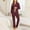 Wine, variant on Vetsdori Womens Long Sleeve Pajamas Sets Button up Nightwear Casual Soft,Lightweight 2 Pieces Pajamas for Women Trendy