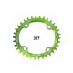 thumbnail image 3 of Yuarrent Bicicleta 38T Oval estrecho ancho 104BCD bicicleta de montaña placa de bielas bicicleta rueda de cadena ciclismo platos y bielas placa Ciclismo verde 32T Yuarrent OD3200-04B, 3 of 6