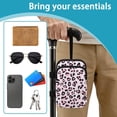 thumbnail image 6 of COEQINE Crutch Accessories Elbow Crutch Bag Pastel Pink Leopard Print Forearm Crutch Pouch, Broken Leg Crutch Bag, Hands-Free, Organize Daily Essentials, for Seniors, 6 of 7