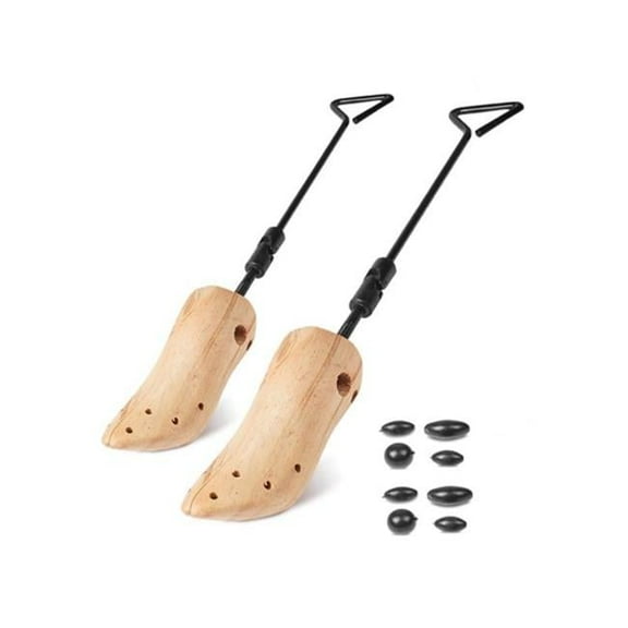 Boot Stretcher Adjustable Width Shoe Shaper Wooden Boot Widener Expander for Men & Women - Medium - Set of 2