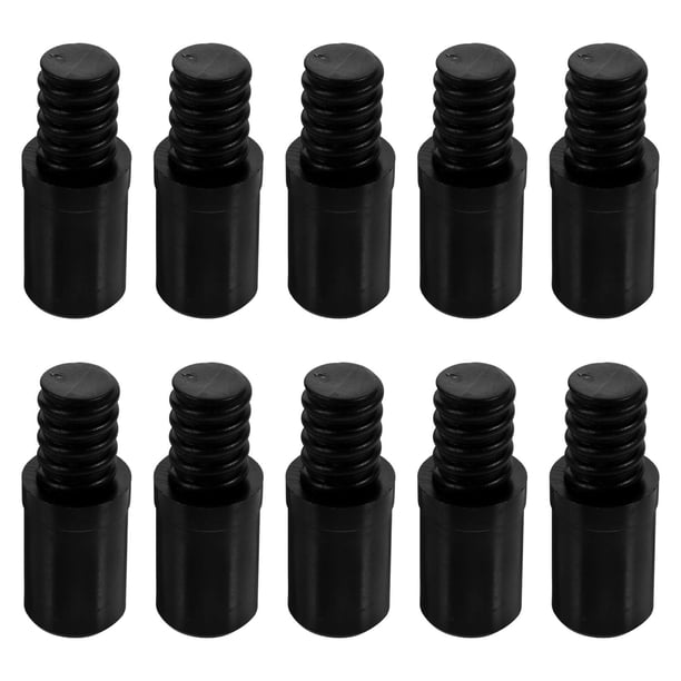 Reemplazo - Empujar - Mango Mango - Conexión TIP - TIP, Universal, Práctico, Negro de 19 mm 10pcs