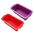 thumbnail image 1 of 2 Piezas de Silicona Antiadherente Molde de Pan para Pastel de Pan para Pastel de Dulce de Azúcar Pastel de Frutas Soledad Molde de pan tostado, 1 of 10