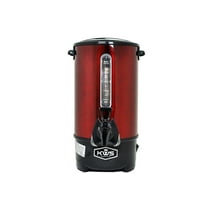 KWS WB-10 9.7L/41Cups Commercial Heat Insulated Water Boiler and Warmer Stainless Steel (Red)